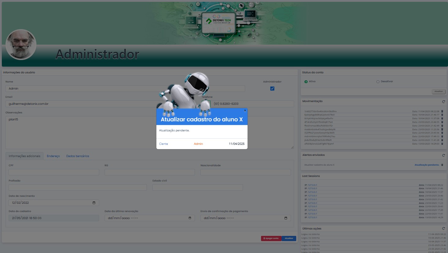 Alertas do Sistema